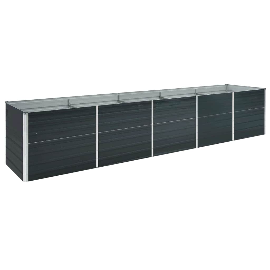 Hochbeet Anthrazit 160 x 80 x 77 cm Verzinkter Stahl