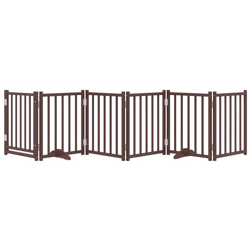 3-tlg. Hundetor Faltbar 150 cm Massivholz Tanne