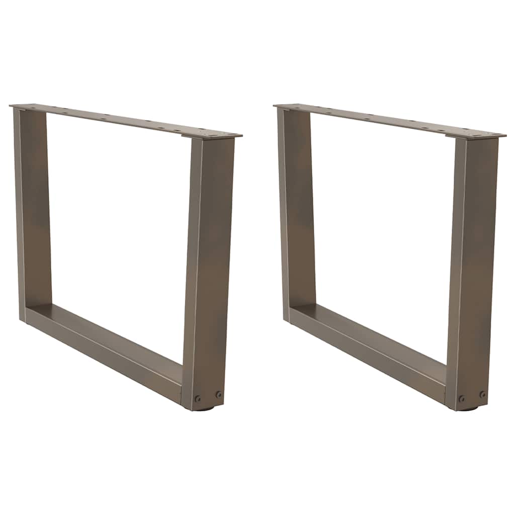 Couchtischbeine V-Form 2 Stück Schwarz 30x(30-31,3) cm Stahl