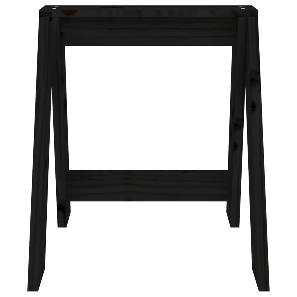 Hocker 2 Stk. 40x40x45 cm Massivholz Kiefer