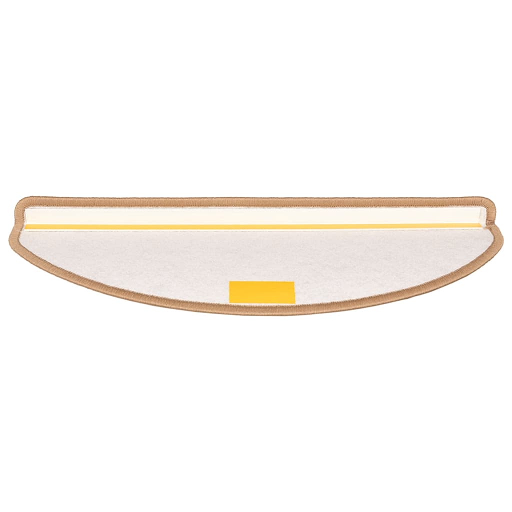 Stufenmatten 15 Stk. 56x17x3 cm Grau Halbrund