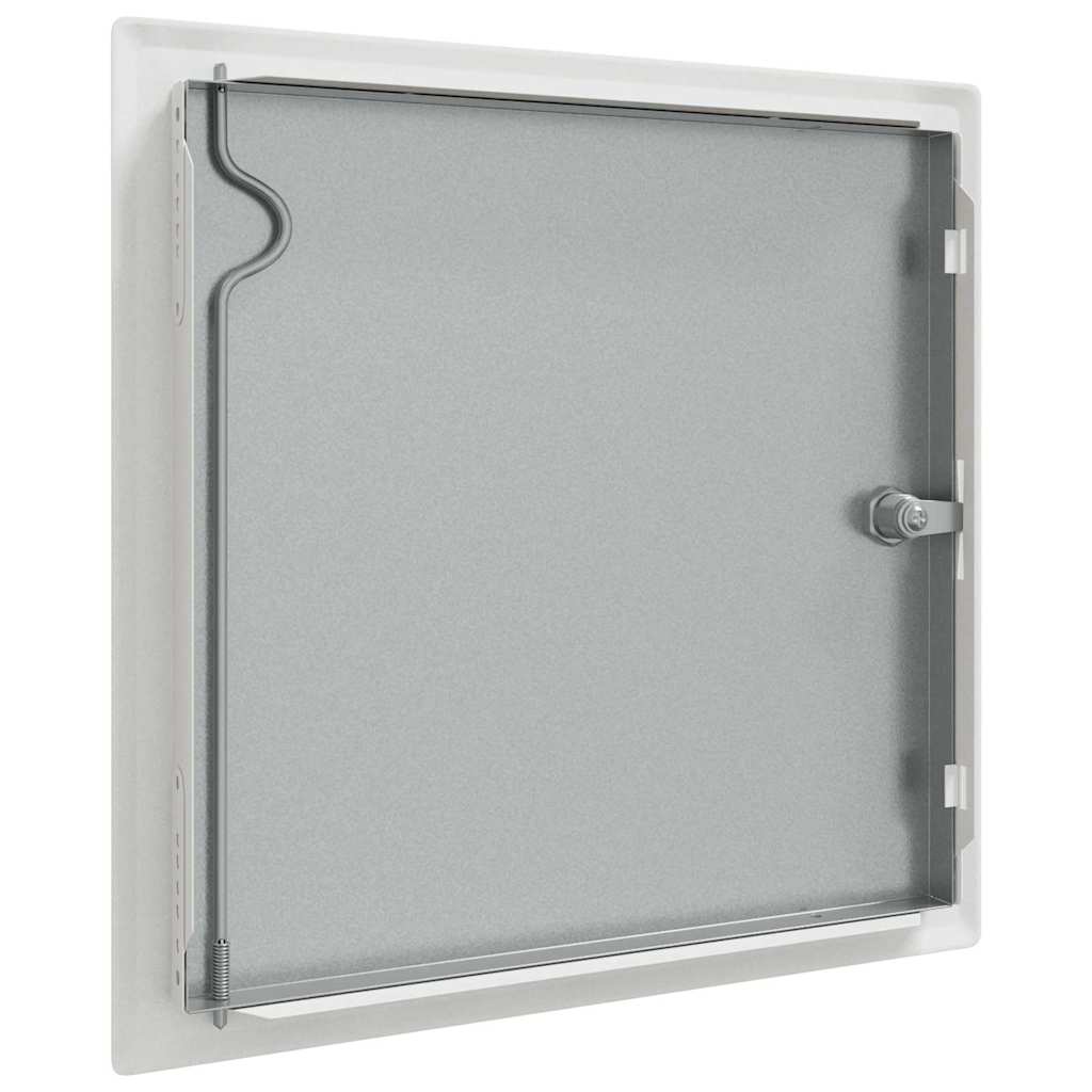 Zugangsklappe 2 pcs Weiß 23 x 23 x 3 cm Stahl