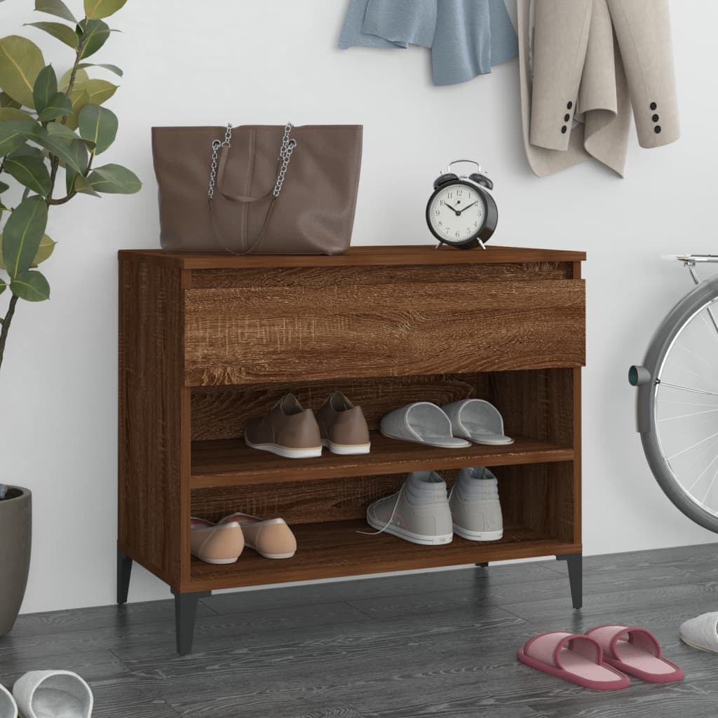 Schuhregal Weiß 70x36x60 cm Holzwerkstoff