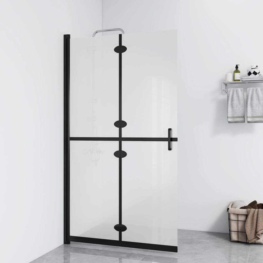 Faltbare begehbare Duschwand Transparentes ESG Glas 70x190 cm
