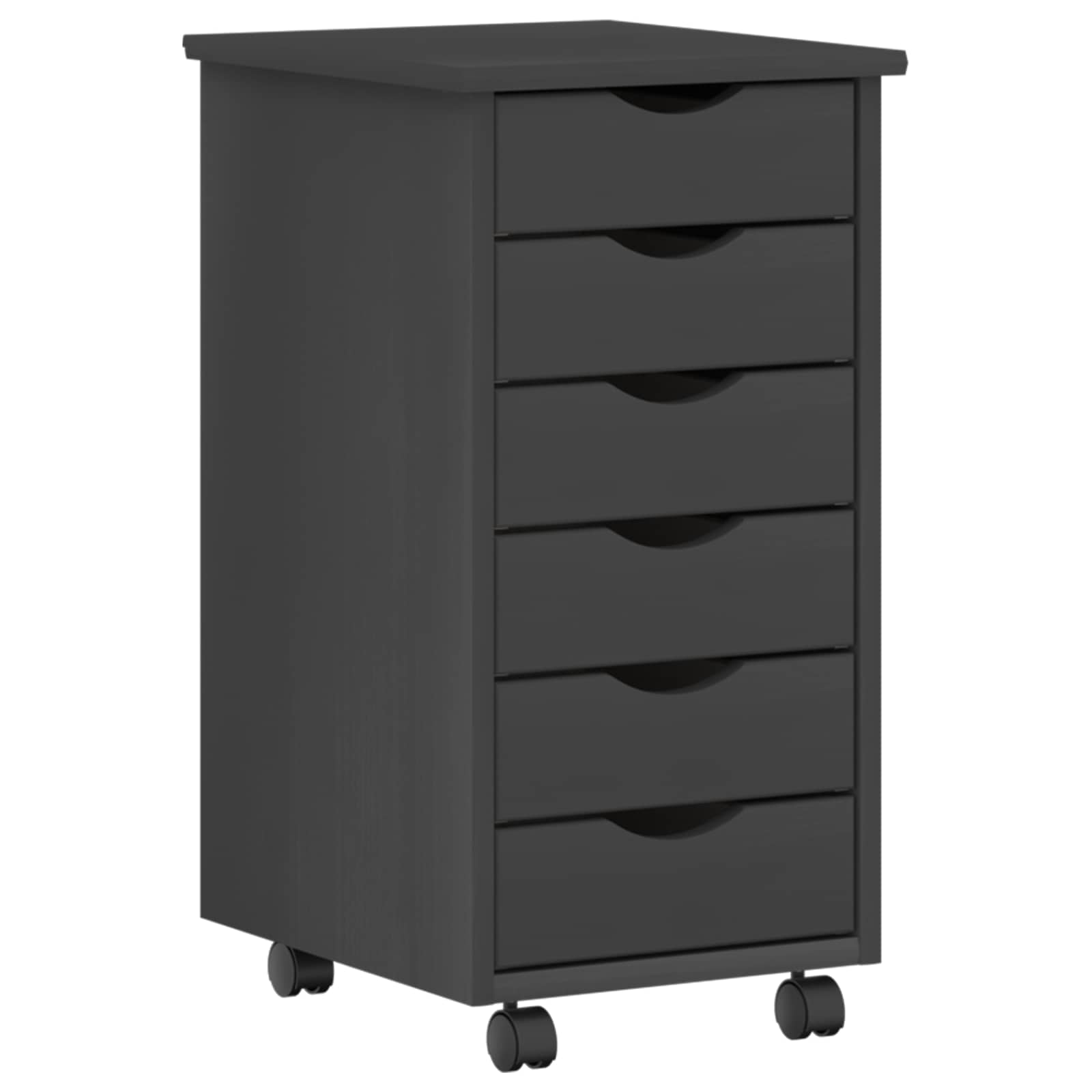 Desk und Rolling Cabinet Set MOSS 2 pcs Honigbraun