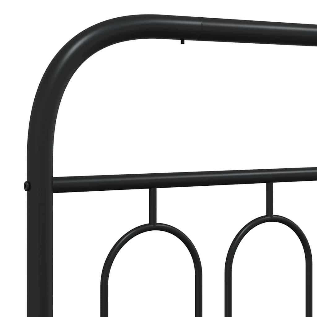 Ersatz-Kopfteil Metall Schwarz 75 cm