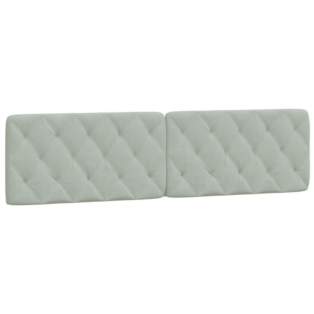 Bett mit Matratze Hellgrau 80x200 cm Samt