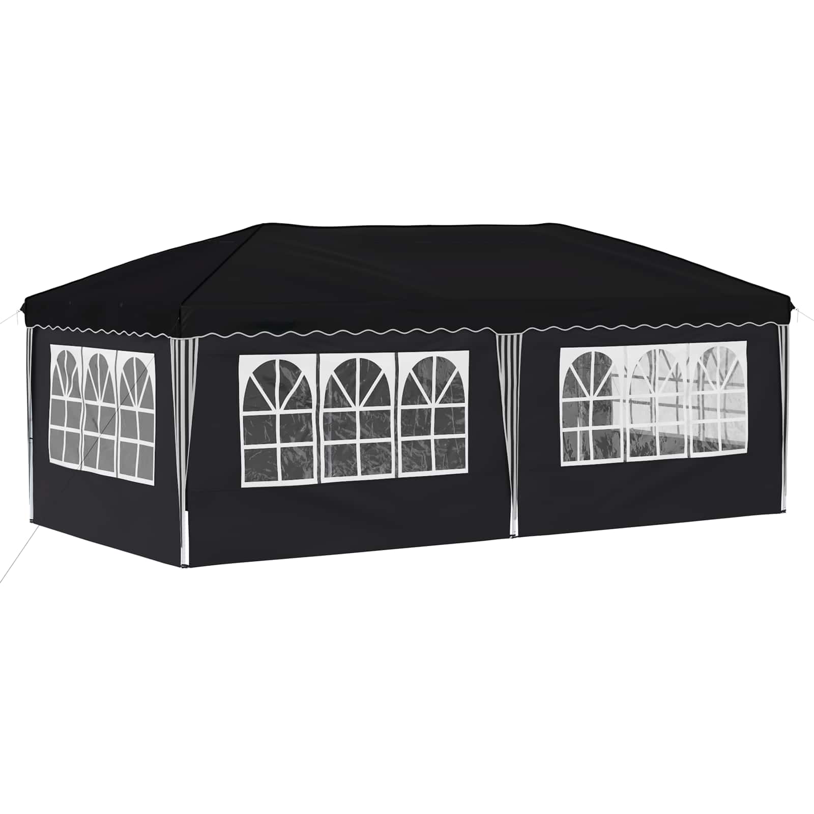 Pop-up Partyzelt 575 x 290 x 245 cm Creme