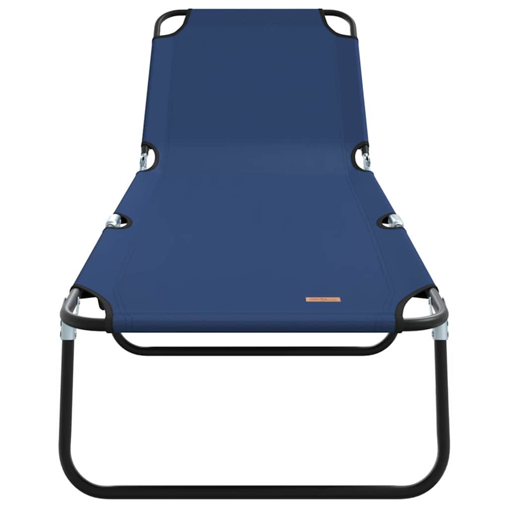 Klappbare Sonnenliege Blau 188 x 57 x 86,5 cm Polyester
