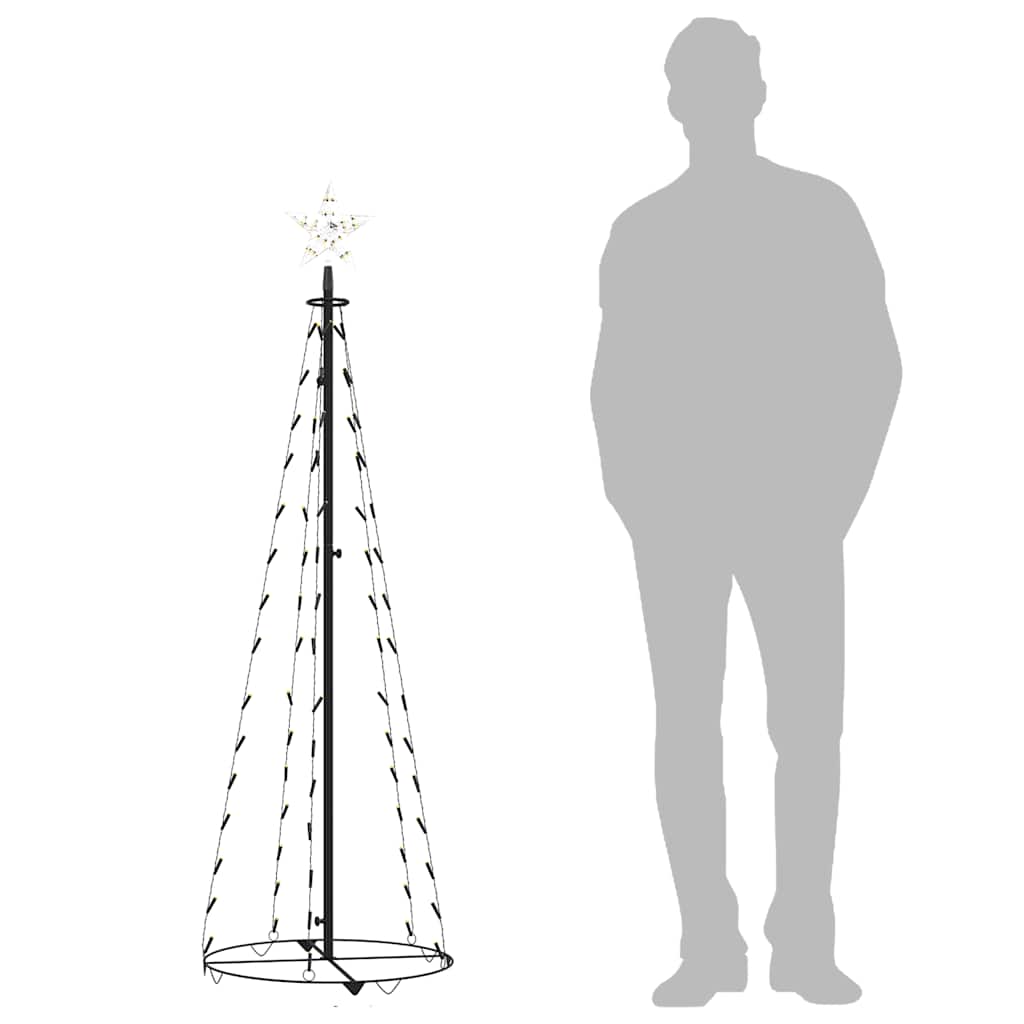 Weihnachtsbaum Kegelform 70 LEDs Deko Warmweiß 50x120 cm