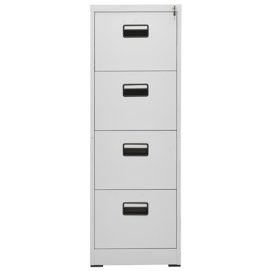 Aktenschrank Weiß 46x62x72,5 cm Stahl