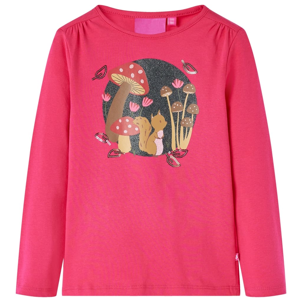 Kinder-Langarmshirt Dunkelorange 92