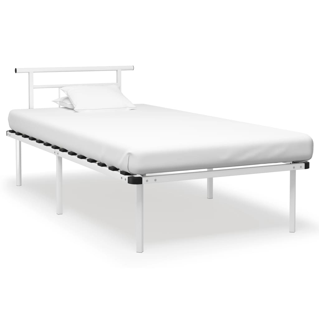 Bettgestell Grau Metall 90x200 cm