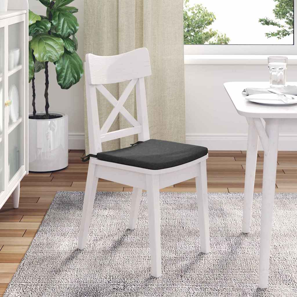Sitzkissen 4 pcs Hellgrau 40 x 40 x 3 cm Cordstoff