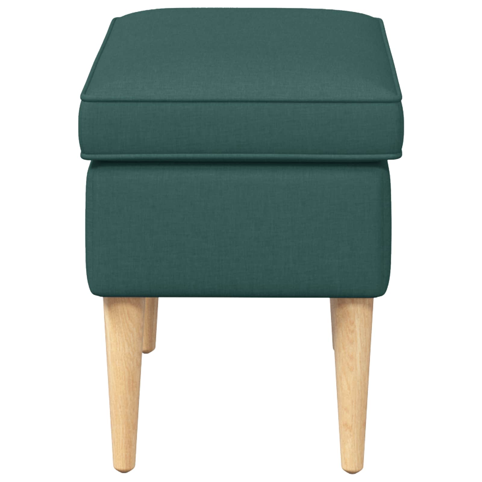 Hocker Hellgrau 55 x 35 x 41 cm Polyester