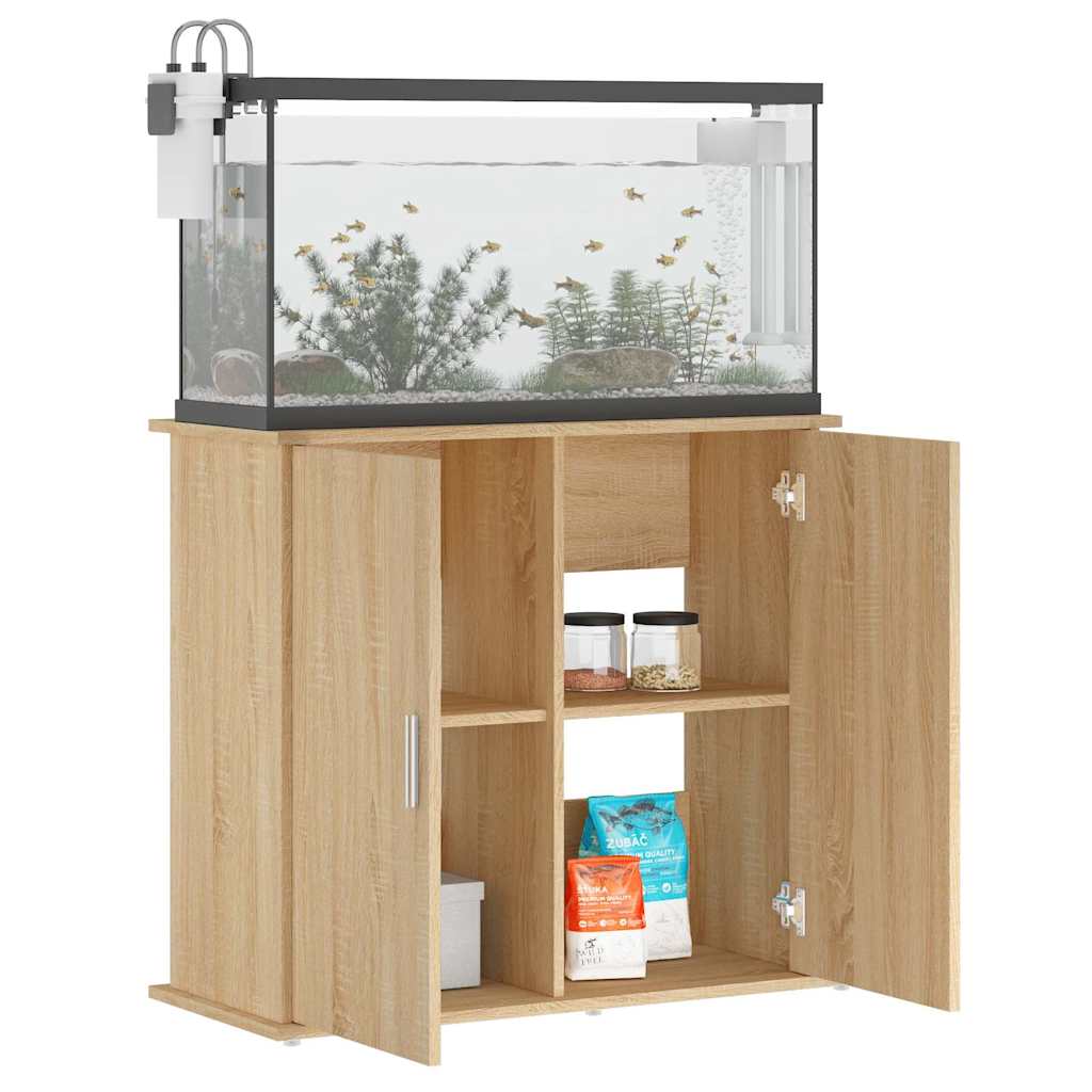 Aquariumständer Weiß 81x36x73 cm Holzwerkstoff