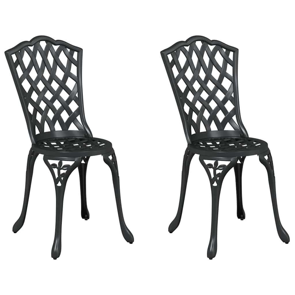 Gartenstuhl 2 pcs Bronze 39 x 40 x 87cm Aluminium