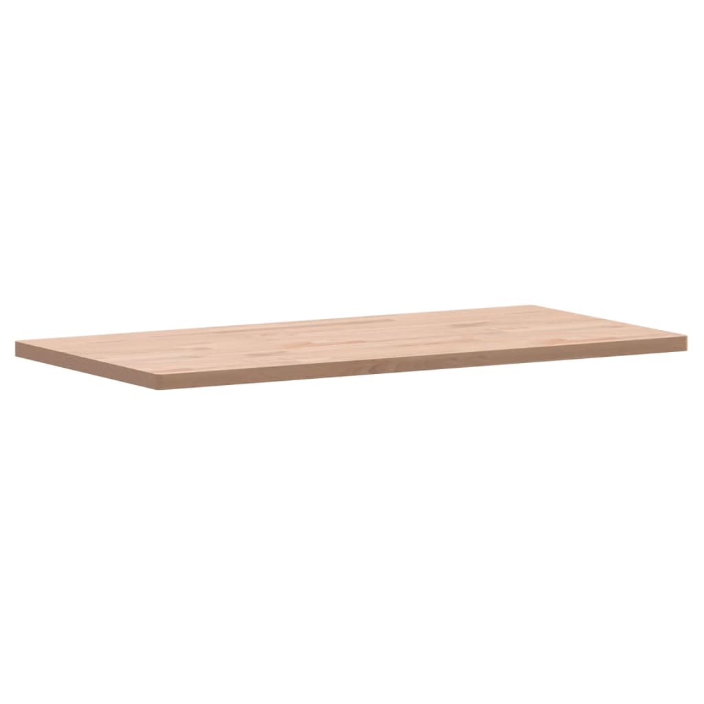 Tischplatte 80x40x1,5 cm Rechteckig Massivholz Buche
