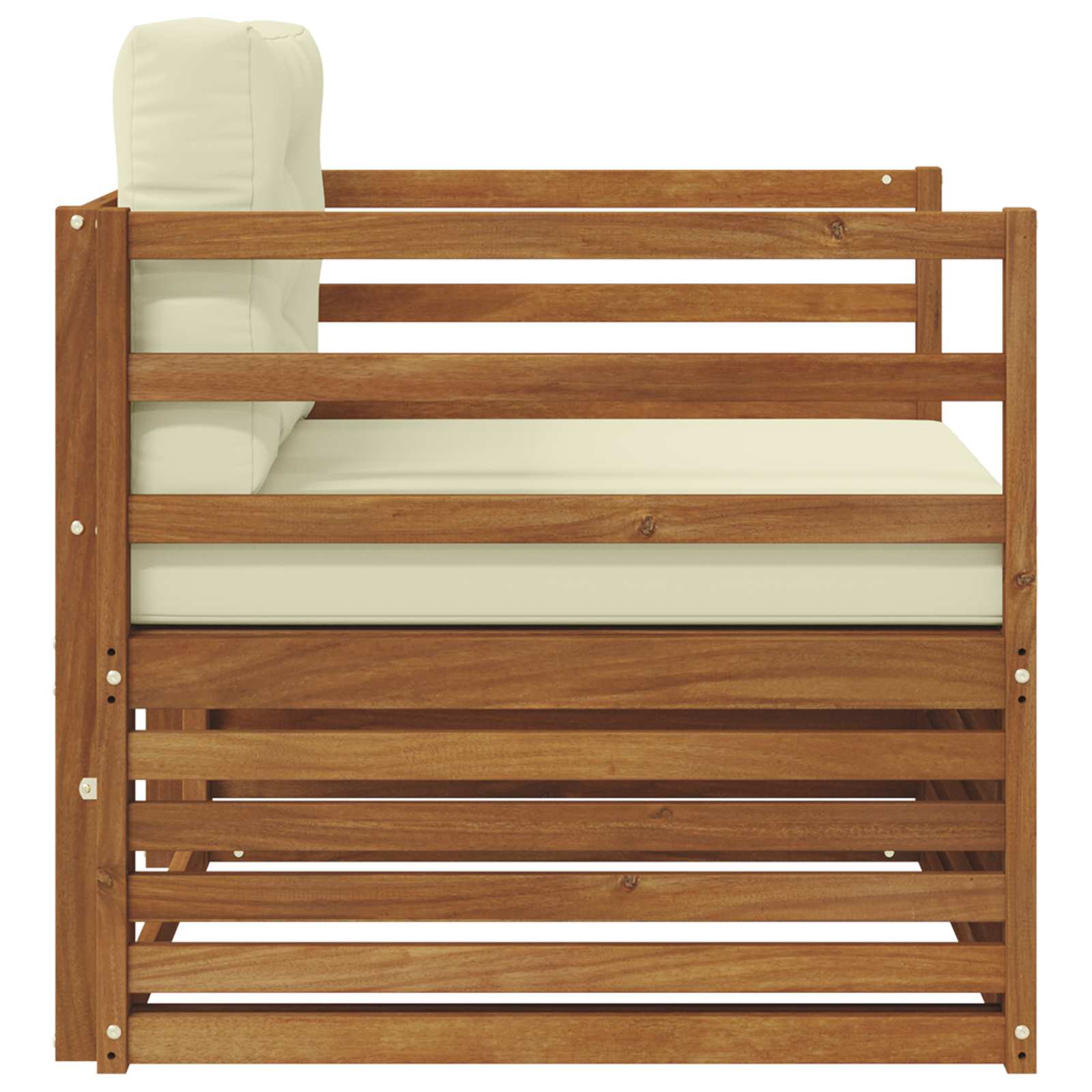 2 Stück Outdoor-Sofa Natur