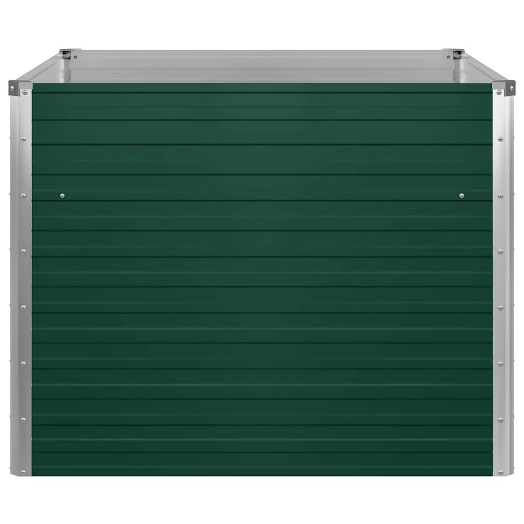 Hochbeet 100 x 100 x 77 cm Verzinkter Stahl Grau