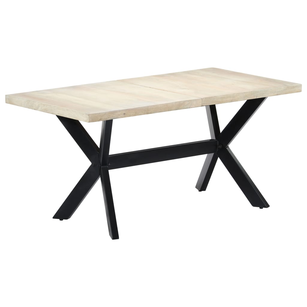 Esstisch Massivholz Mango und Stahlgestell 180 cm