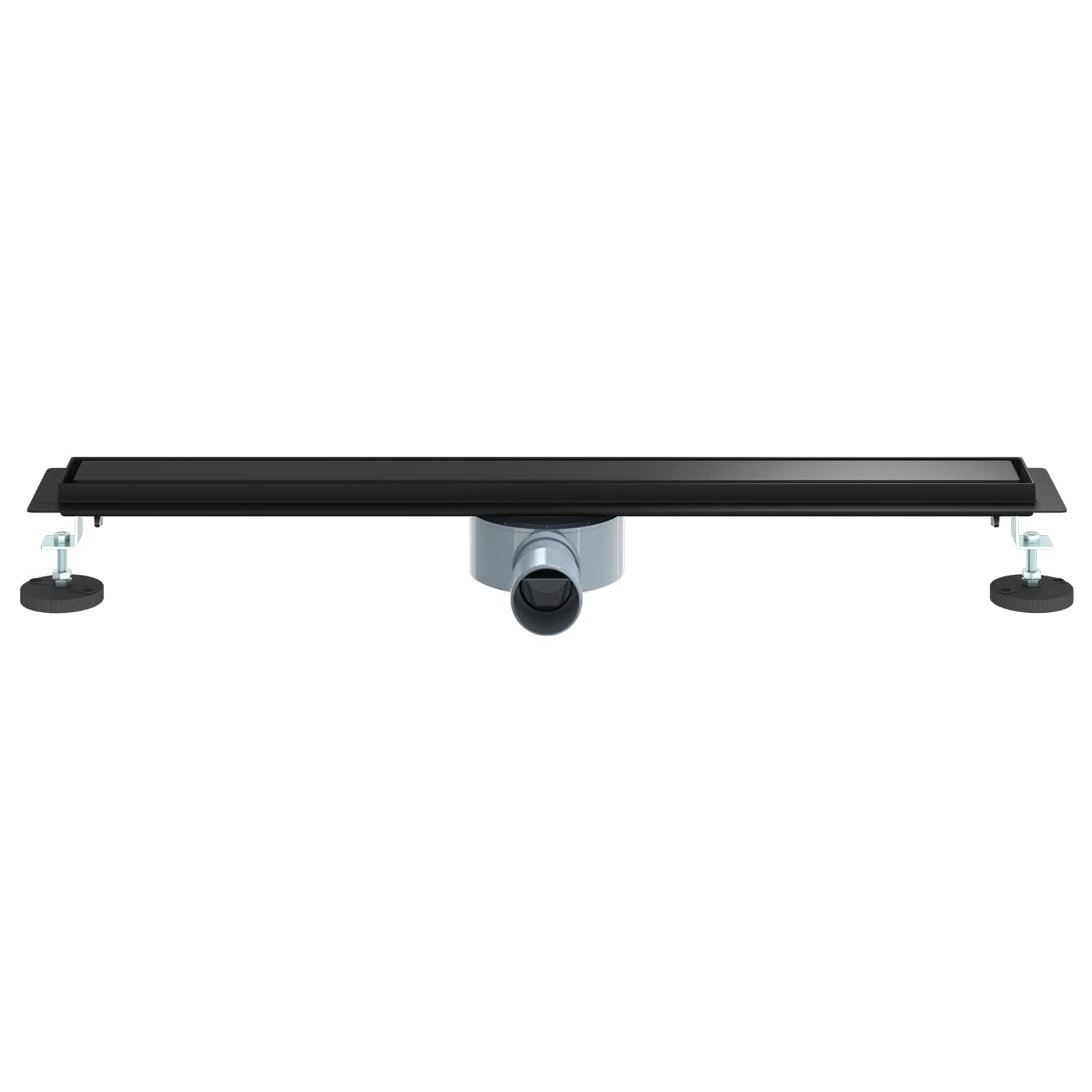 Duschablauf 2-in-1 mit 360° Siphon Silber 54 x 11 x 9,5 cm