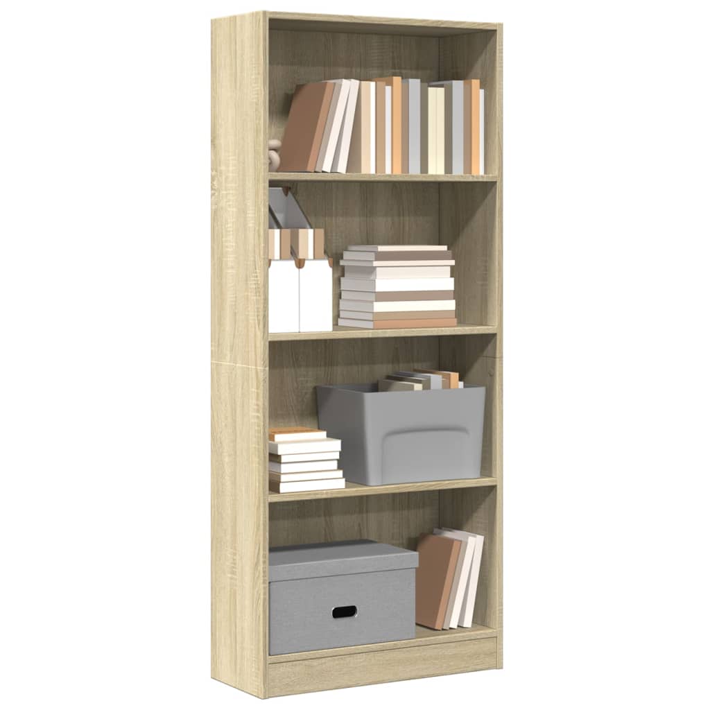 Bücherregal Weiß 40x24x75 cm Holzwerkstoff