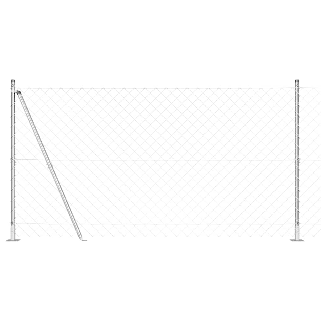 Outdoor Kettenglied-Zaun Erdfixierung 10 x 0,4 m Grün Netz
