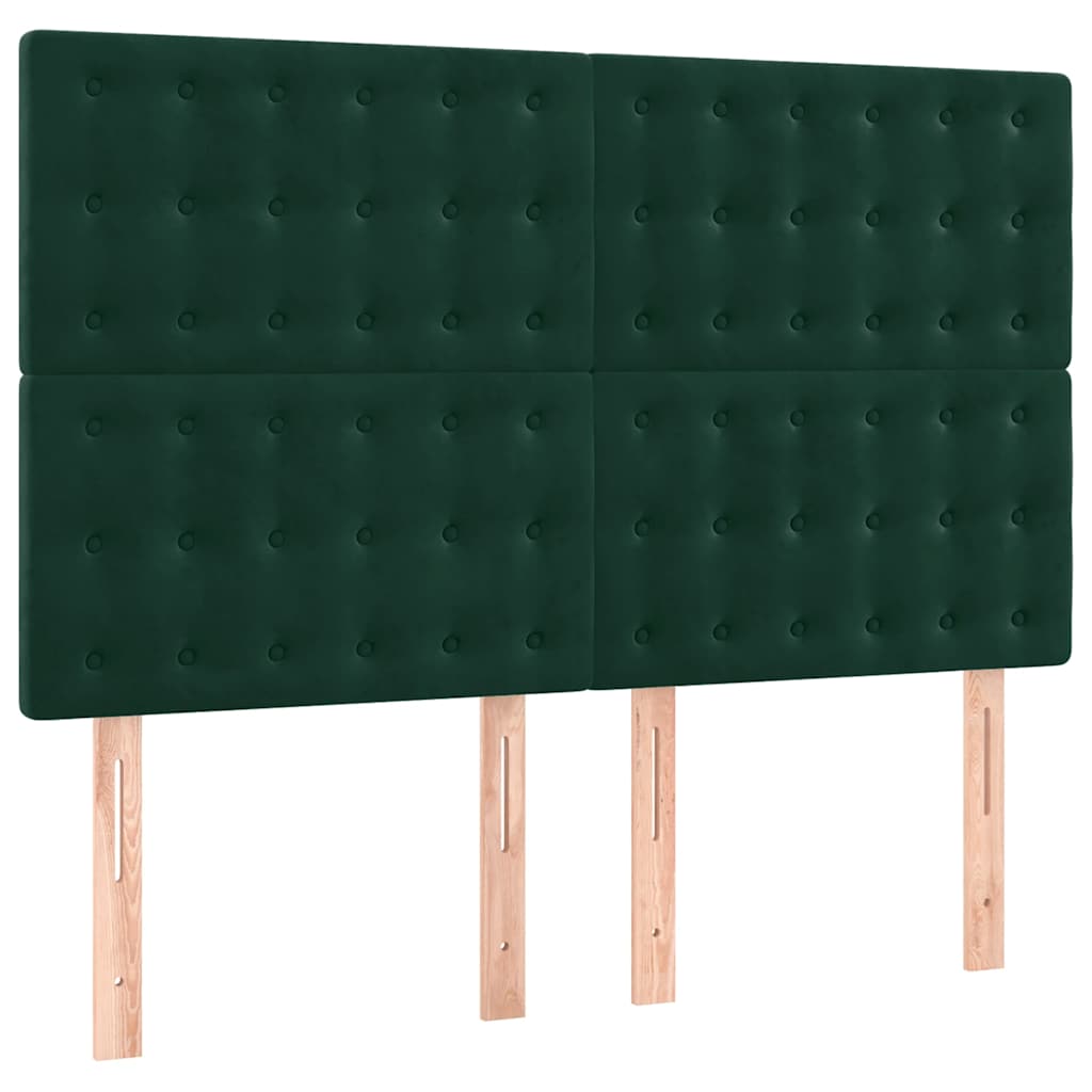 Kopfteil Hellgrau 80x5x118/128 cm Samt
