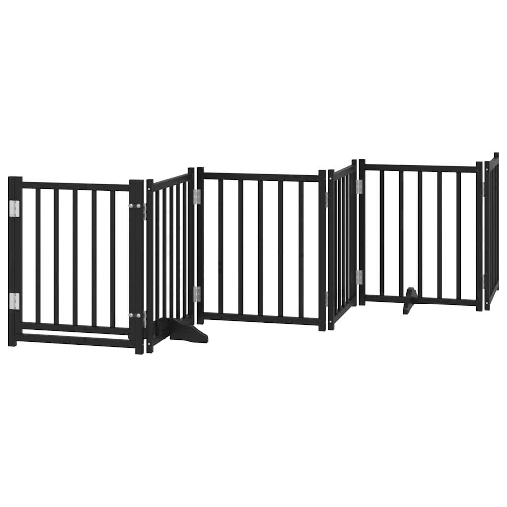 3-tlg. Hundetor Faltbar 150 cm Massivholz Tanne