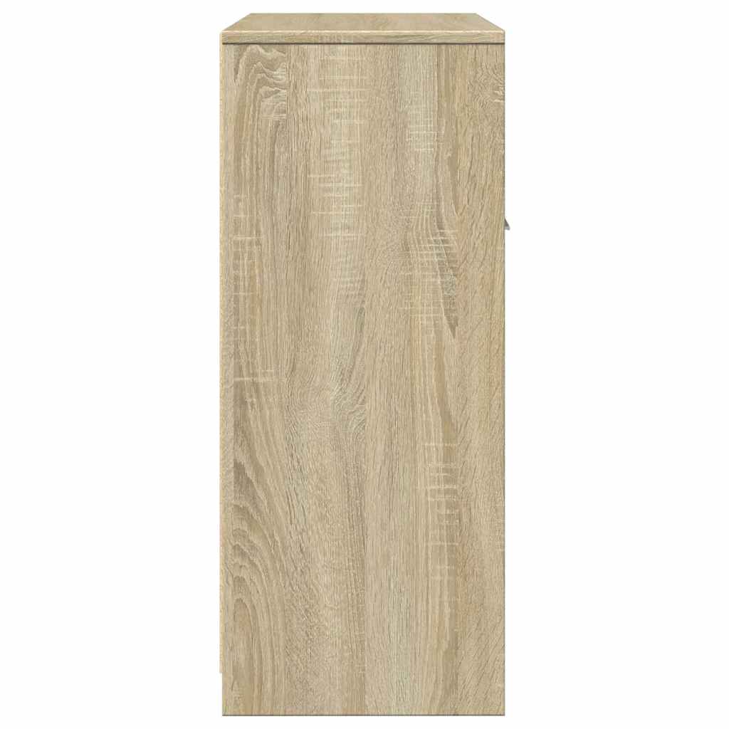 Badezimmerschrank Weiß 60x33x80 cm Holzwerkstoff