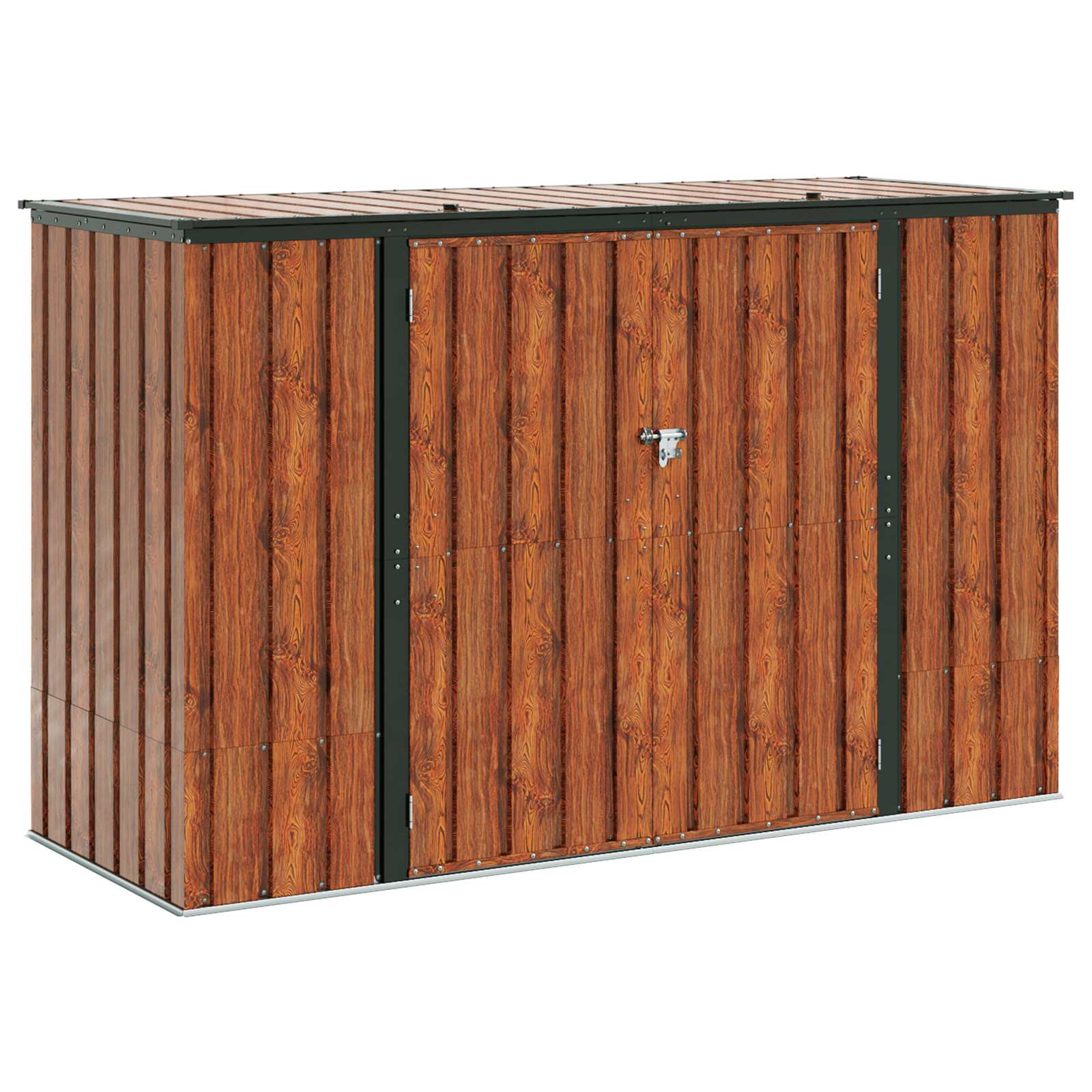 Gartenlagerbox Schwarz 151,5 x 82 x 110,5 cm Stahl
