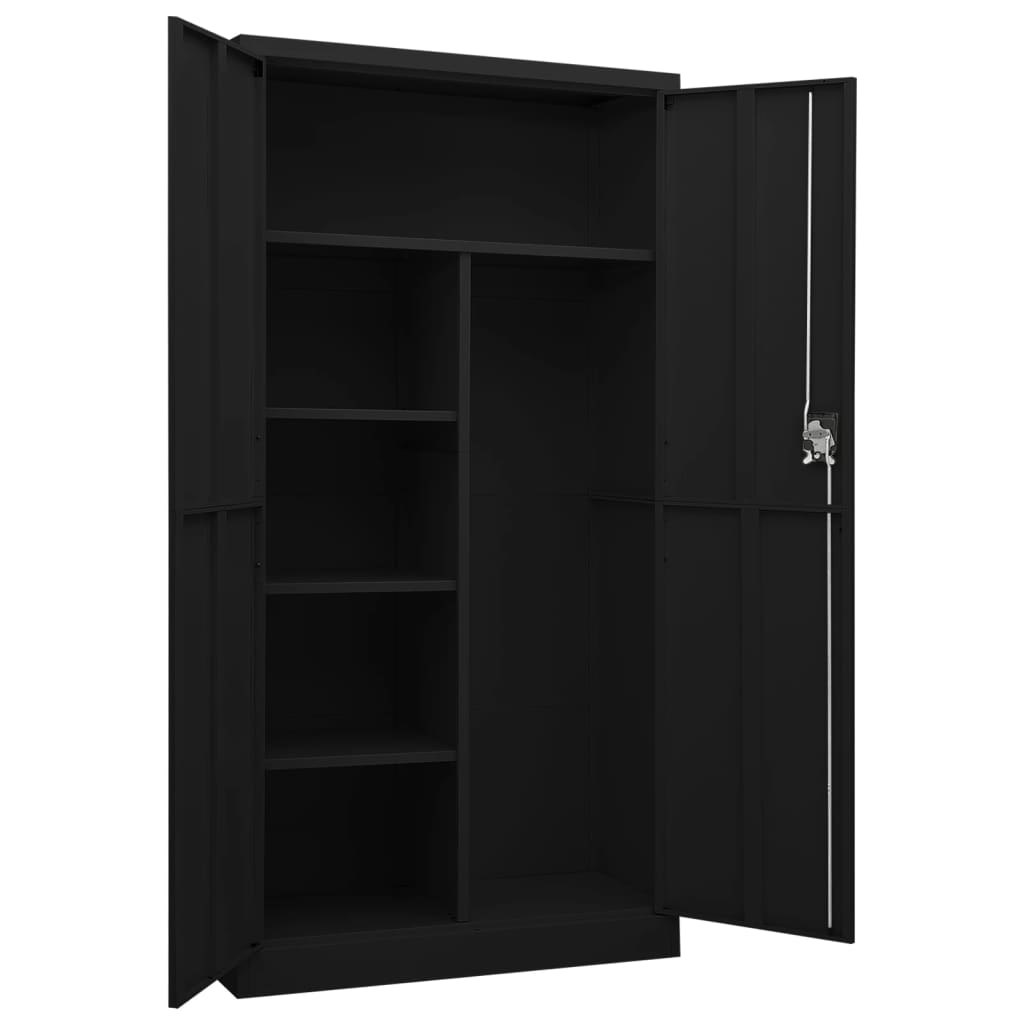 Schließfachschrank Weiß 90x40x180 cm Stahl