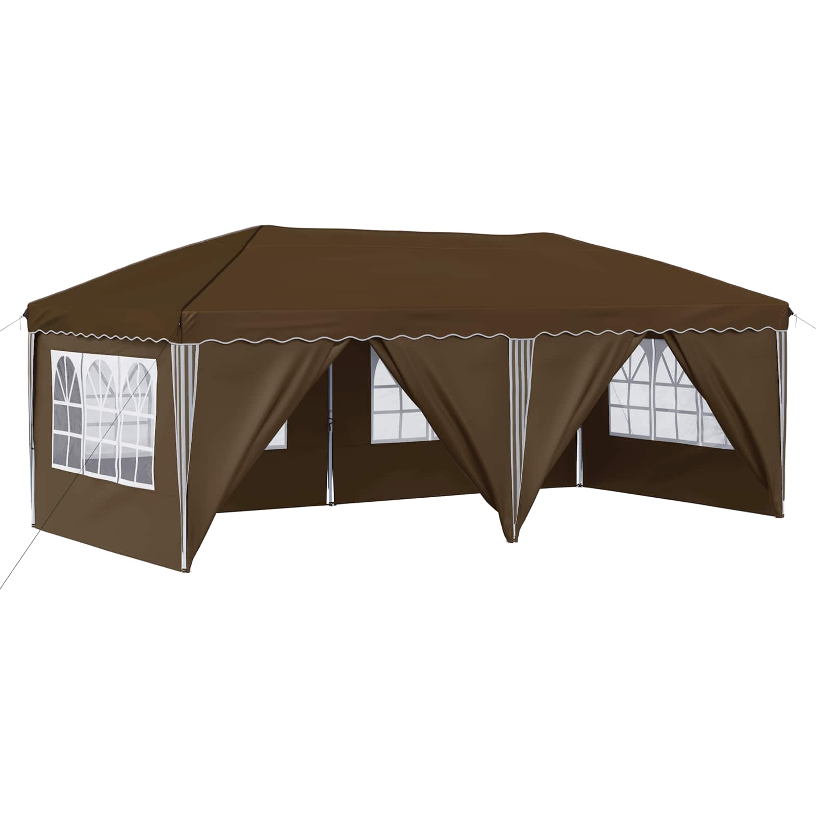 Pop-up Partyzelt 575 x 290 x 245 cm Creme