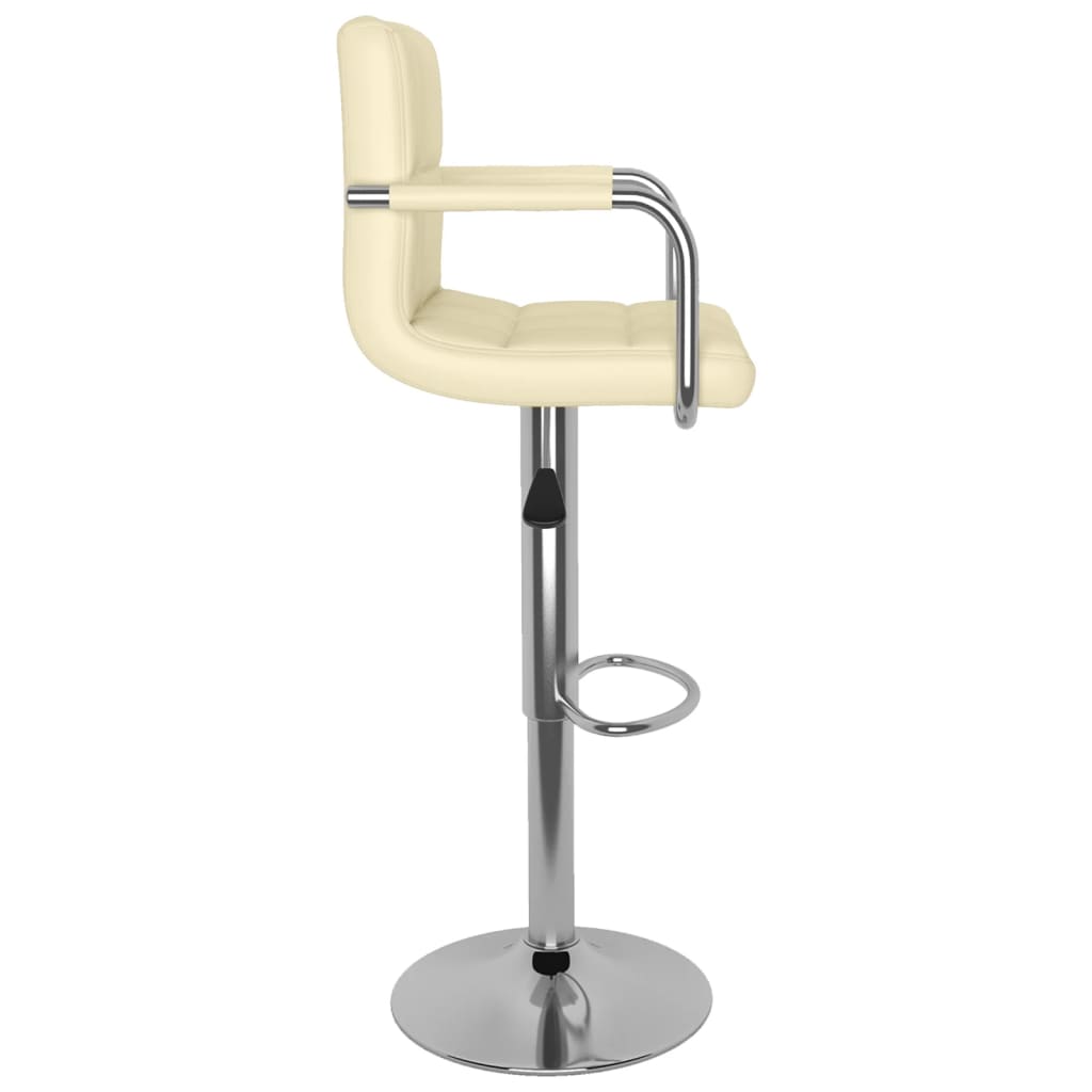 Barhocker 2 Stk. Rot Kunstleder