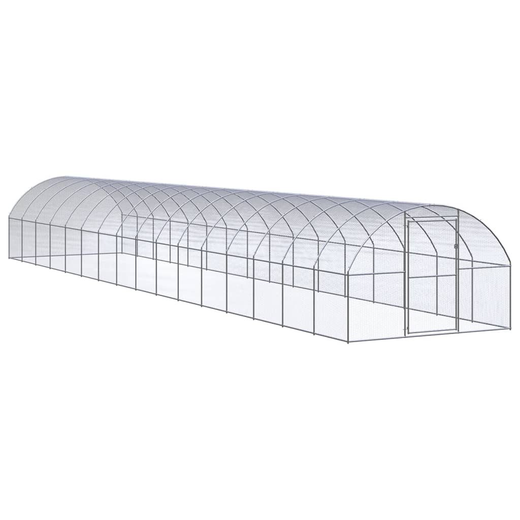 Outdoor-Hühnerstall 3x2x2 m Verzinkter Stahl