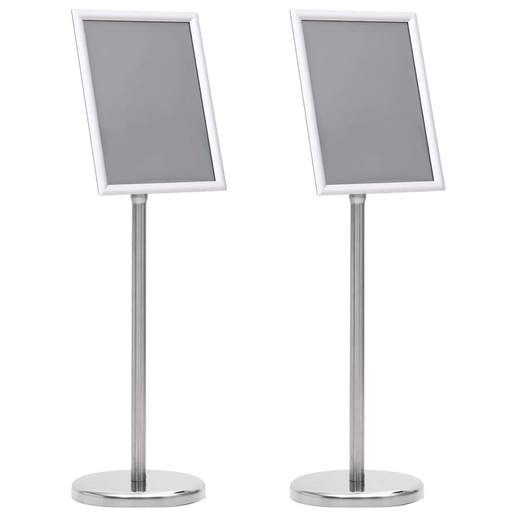 Plakatständer 2 pcs Schwarz 45 x 32,7 x 108 cm Aluminium