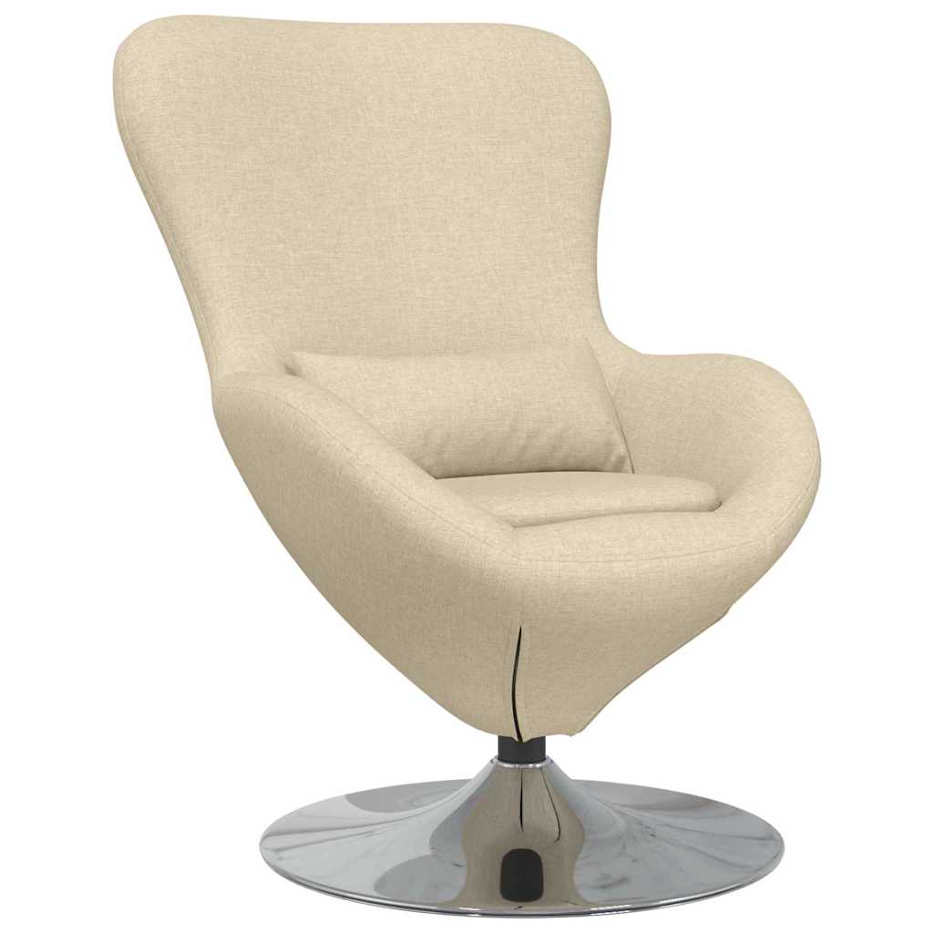 Eiersessel Hellgrau 63 x 73 x 90 cm Stoff