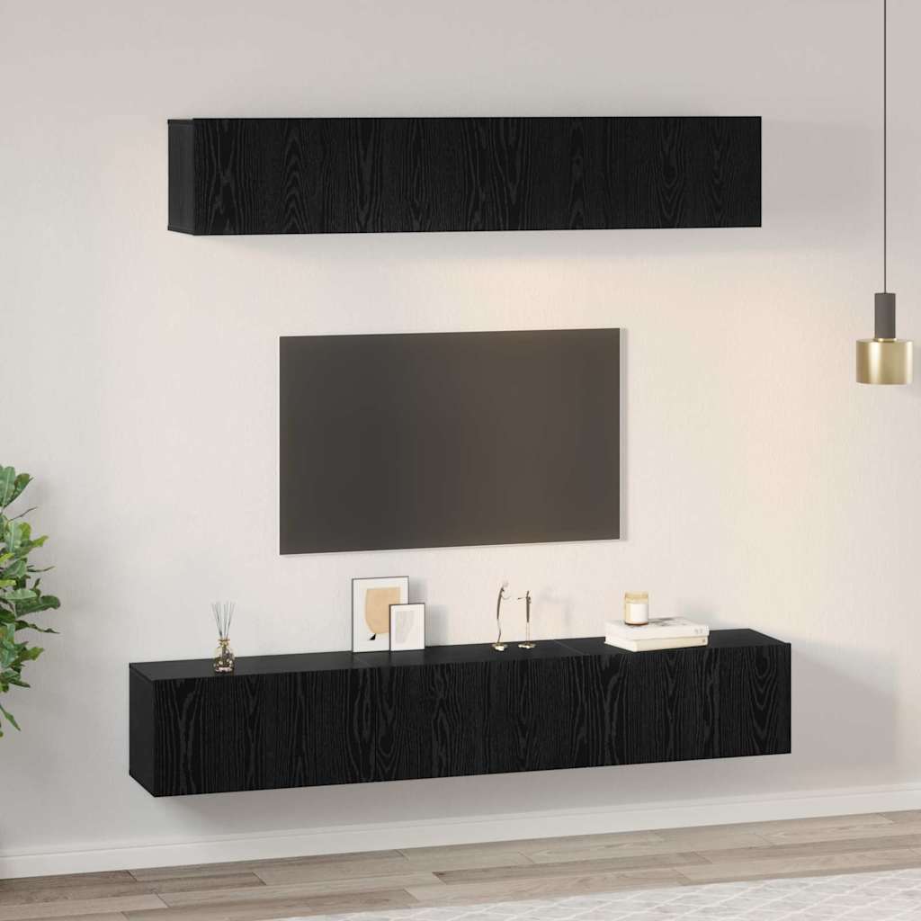 5-tlg. TV-Schrank-Set Weiß Holzwerkstoff