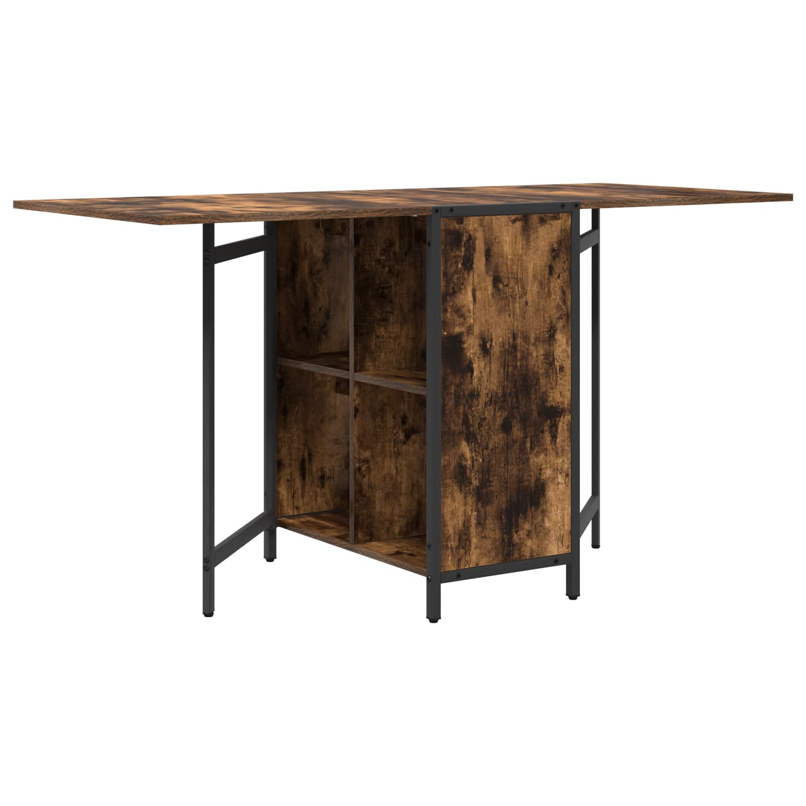 Esstisch 144 x 60 x 75 cm Holzwerkstoff Schwarze Eiche