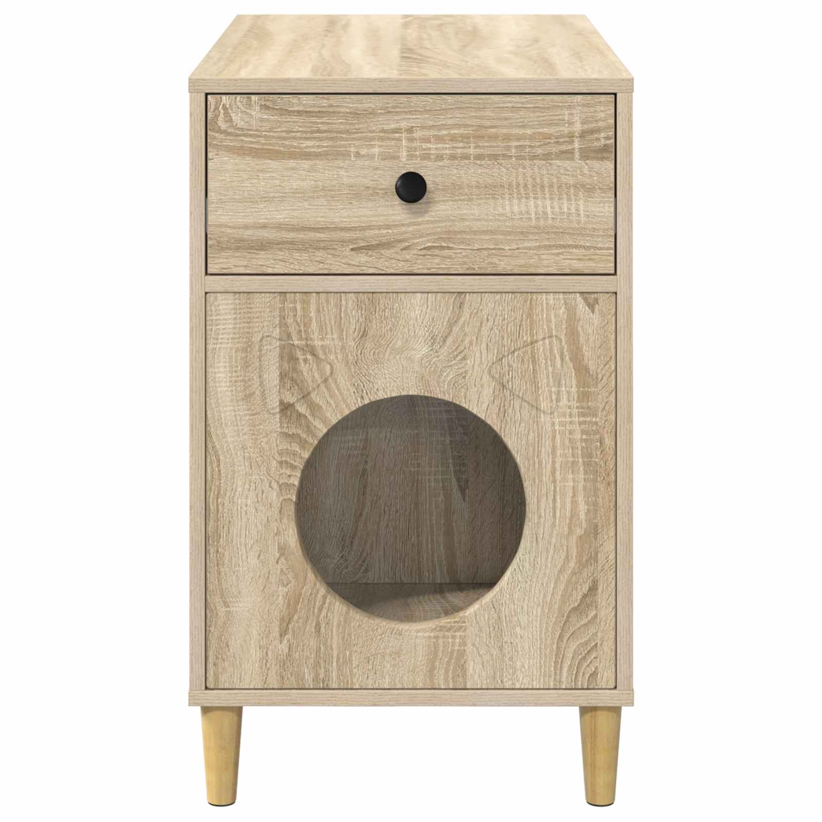 Katzenhaus Weiß 72 x 42,5 x 70 cm Holzwerkstoff