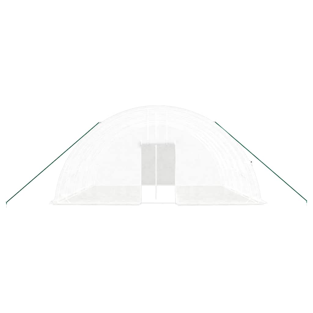 Gewächshaus mit Stahlrahmen Grün 24 m² 6x4x2,85 m