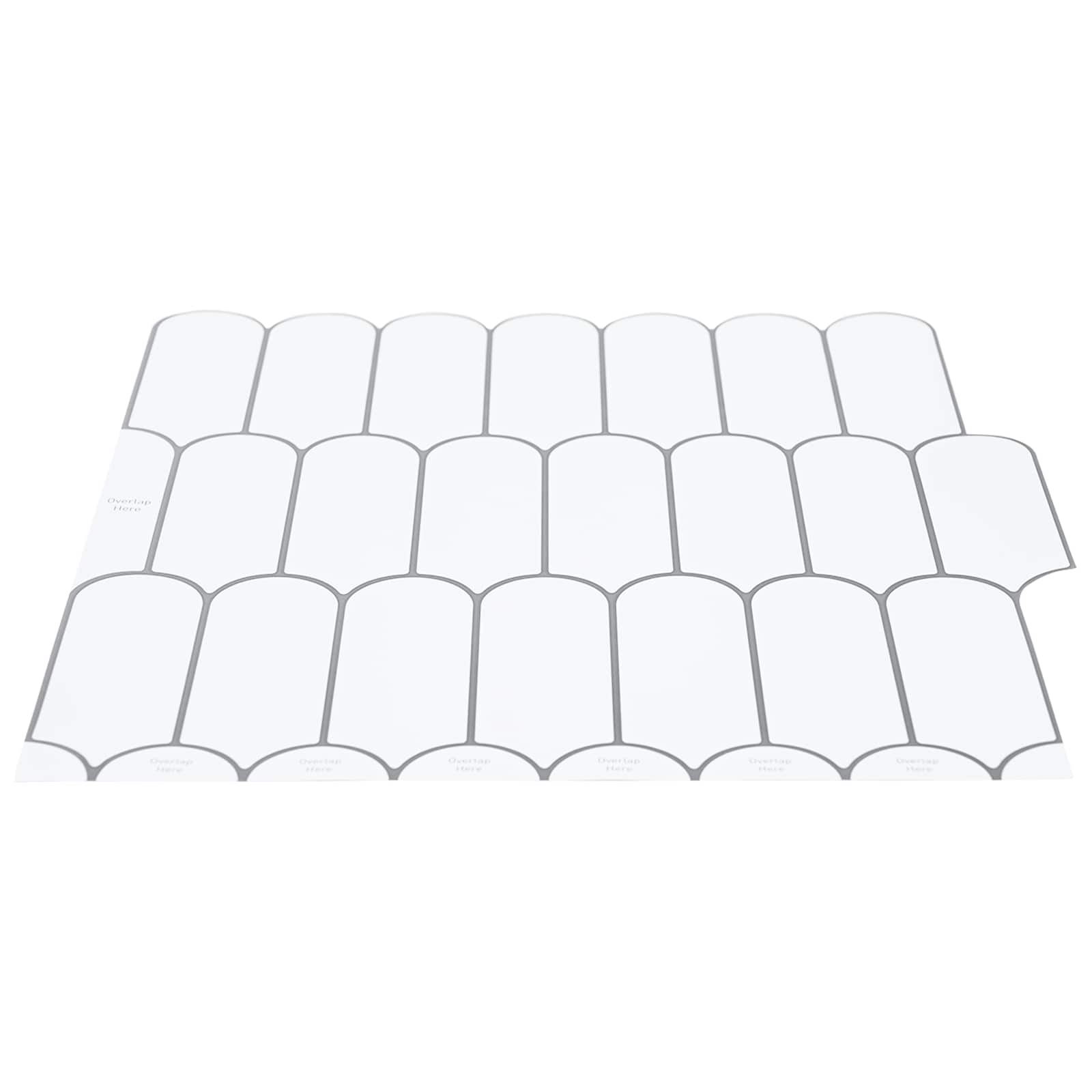 Federfliese 10 pcs Grau Marmor 30 x 30 cm Polyurethan und PET