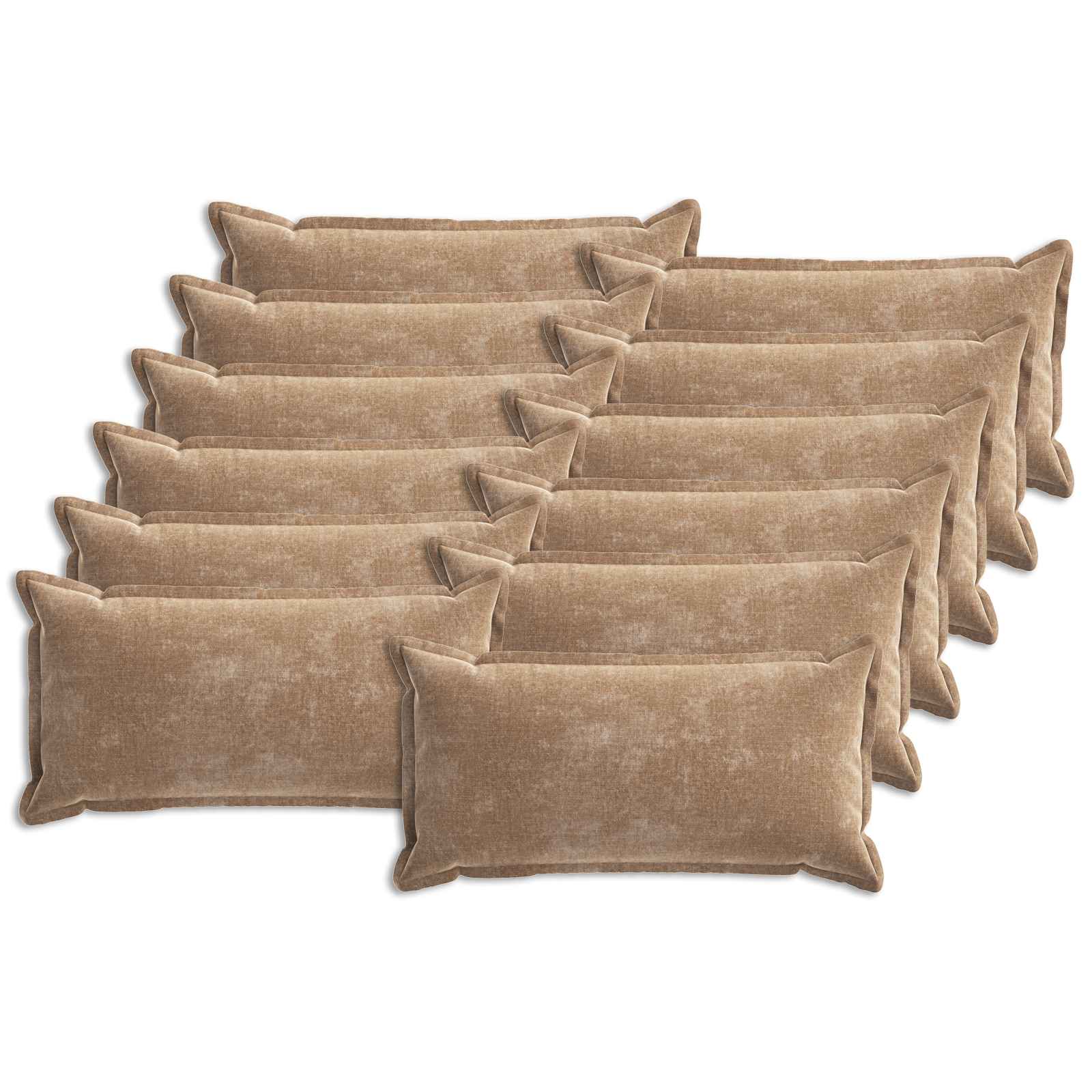 Kissenbezug 2 Stk. HOUTEN Dunkelgrau 30 x 30 cm Chenille-Stoff