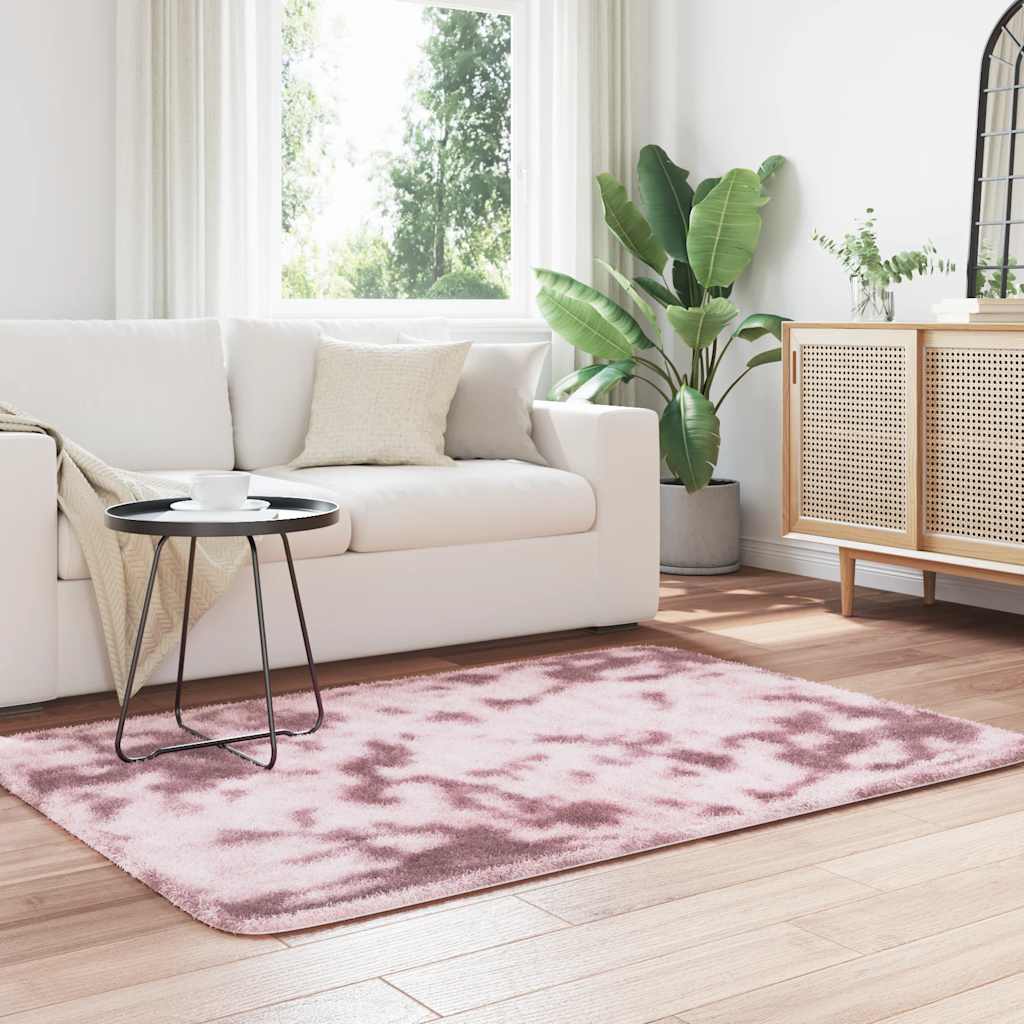Teppich Shaggy Hochflor NAVARRA Beige 60x100 cm Polyester