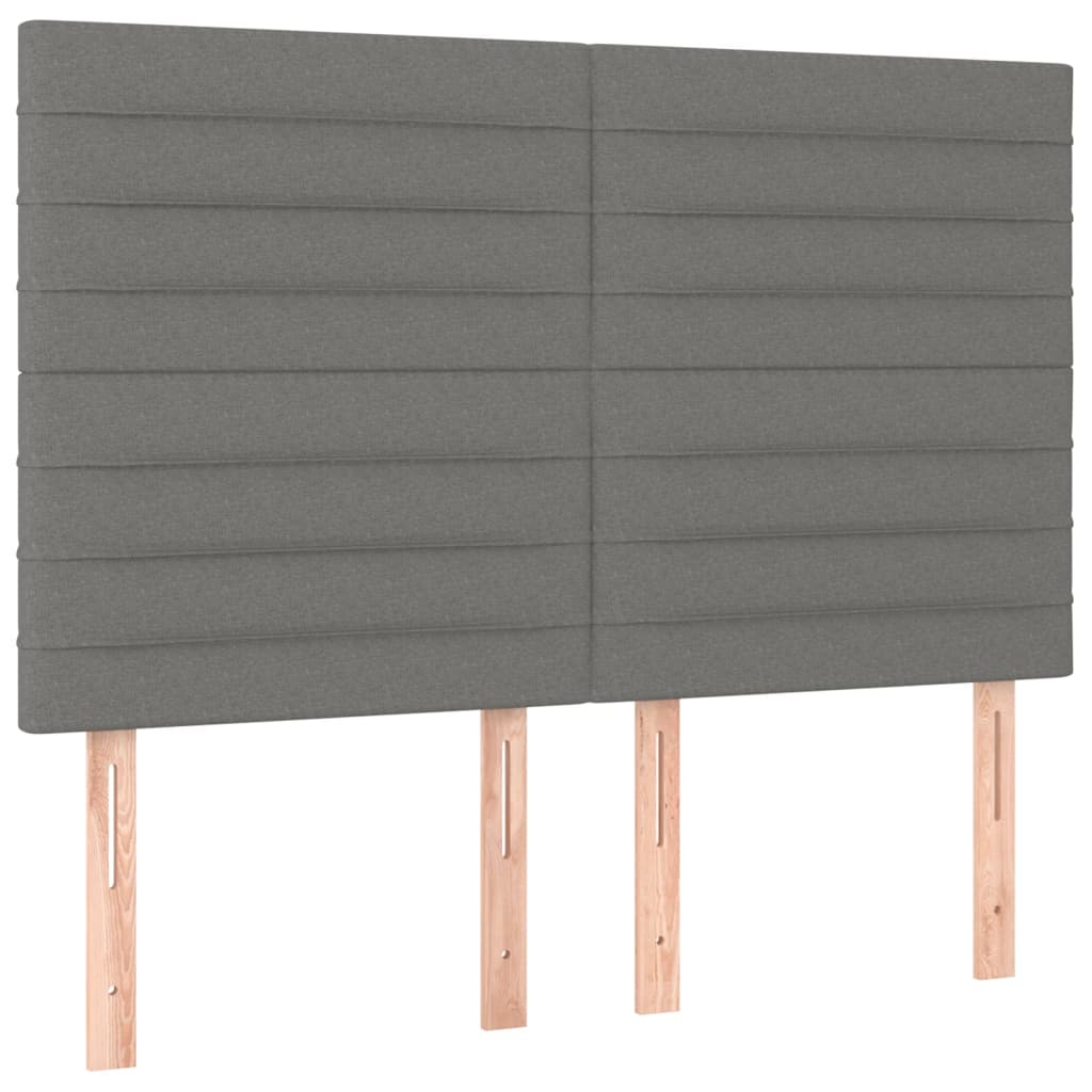 Kopfteil Hellgrau 80x5x118/128 cm Stoff