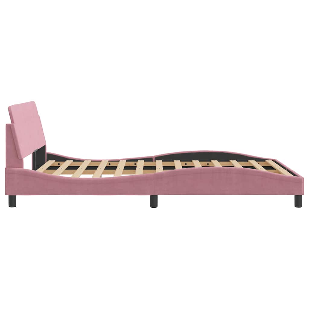 Bettgestell "Dover" Hellgrau 80x200 cm Samt
