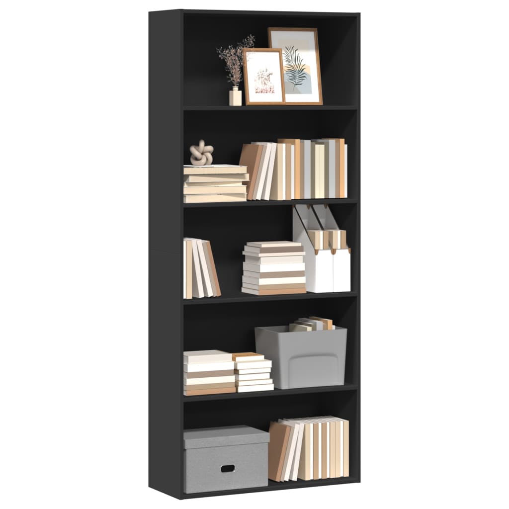 Bücherregal Weiß 80x30x189 cm Holzwerkstoff