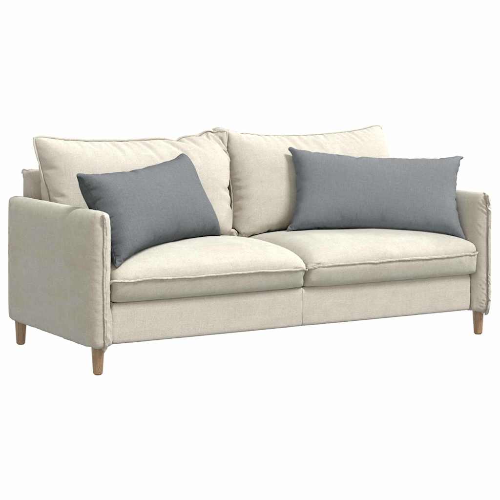 Sofakissen 2 pcs Hellgrau 50 x 30 cm Stoff