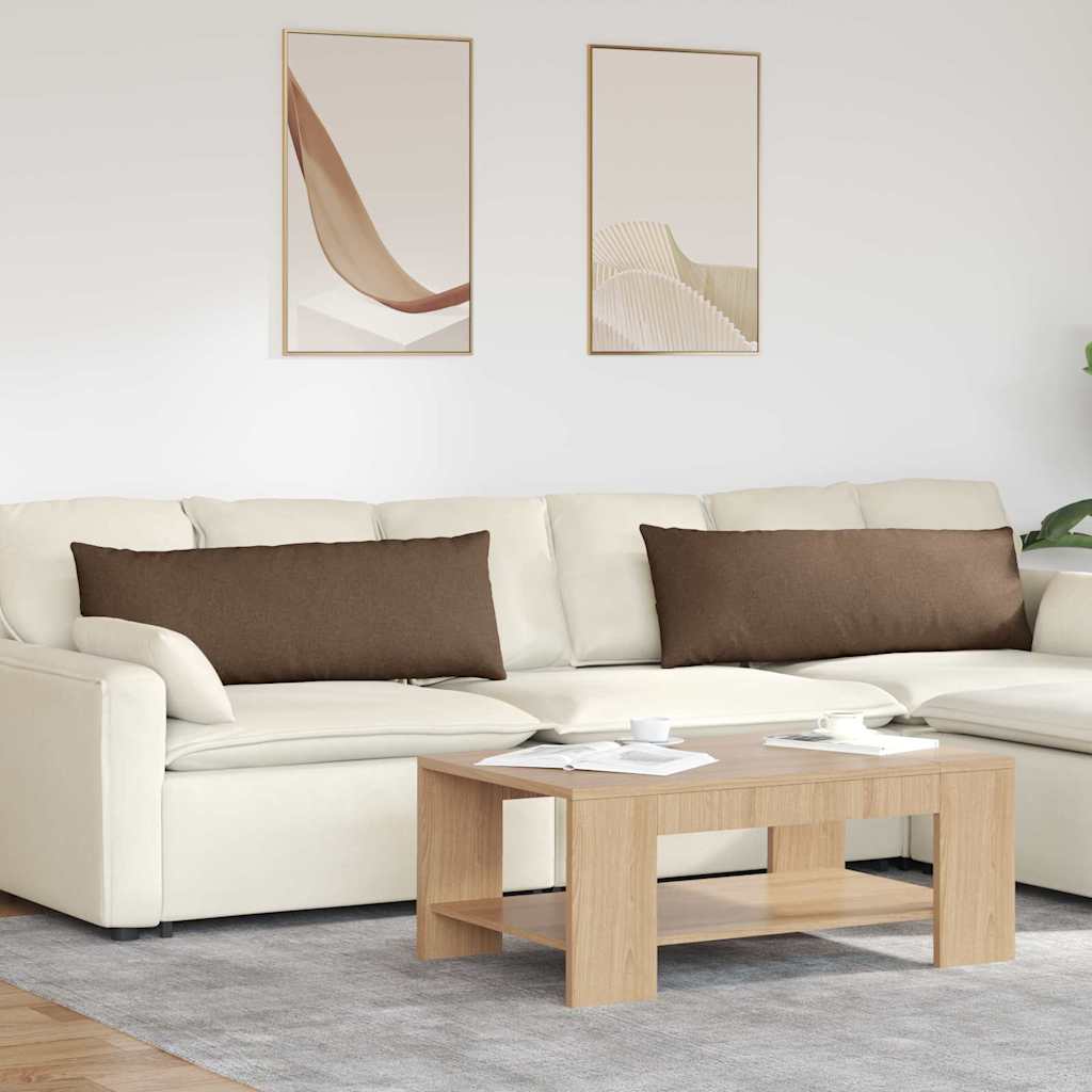 Sofakissen 2 pcs Hellgrau 50 x 30 cm Stoff